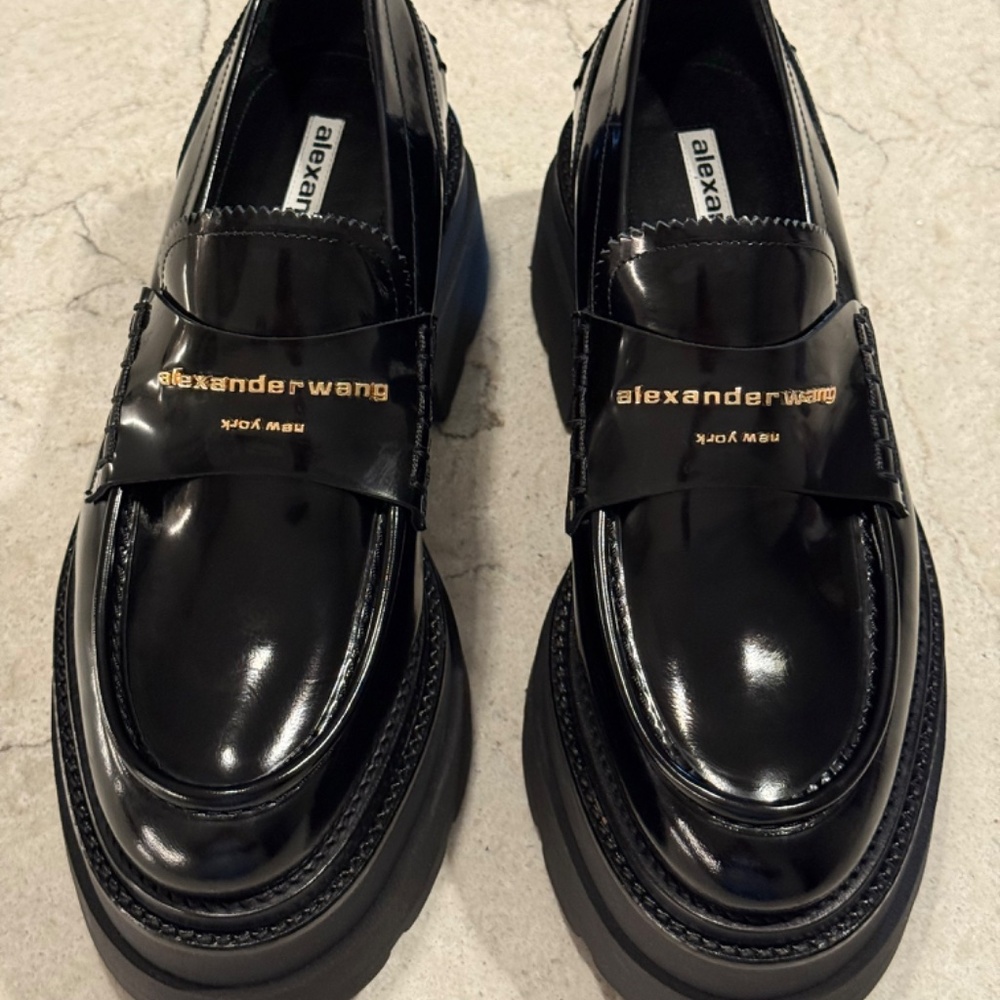 ALEXANDER WANG Platform Lug Sole Loafers, Size EU 40, NEW! WORE ONCE! - Picture 2 of 16